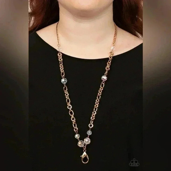 paparazzi Jewelry - Prismatic Pick Me Up Gold Necklace